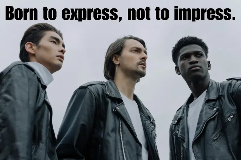 born to express, not to impress. 