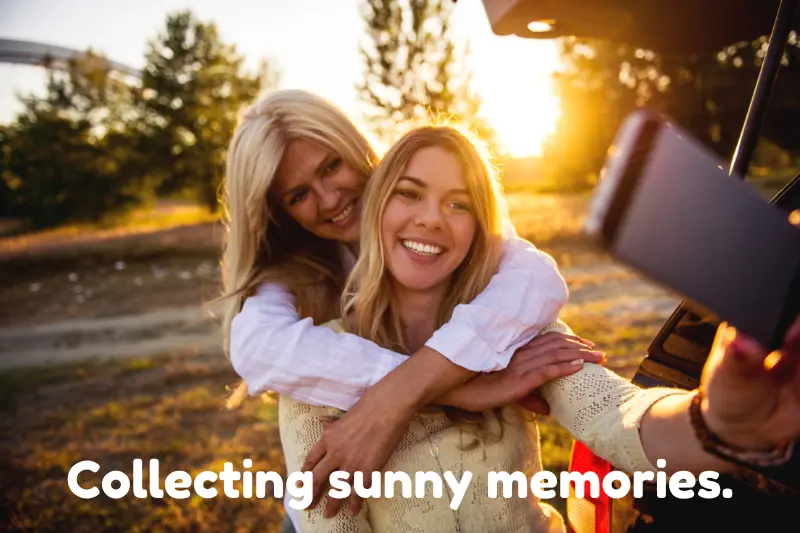 collecting sunny memories. 