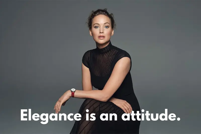elegance is an attitude. 