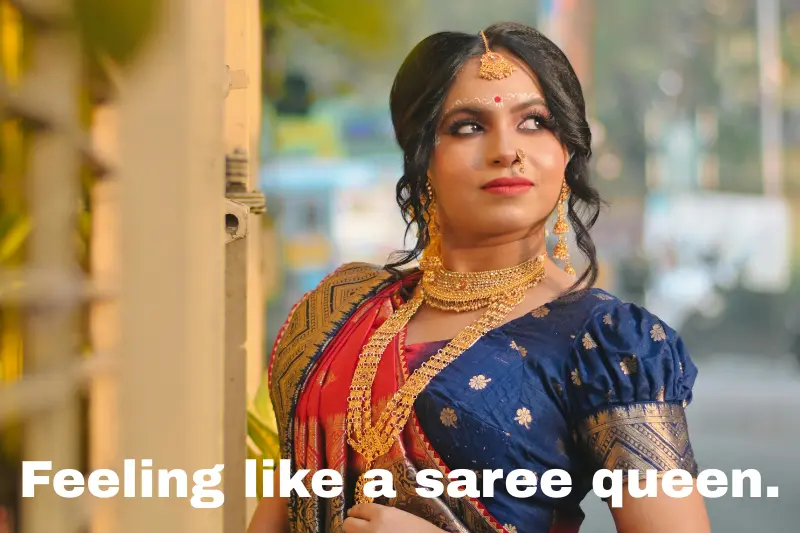 feeling like a saree queen. 