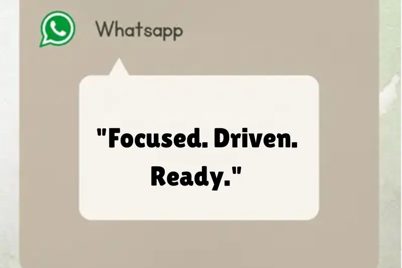 focused. driven. ready.