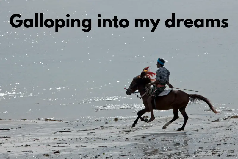 galloping into my dreams