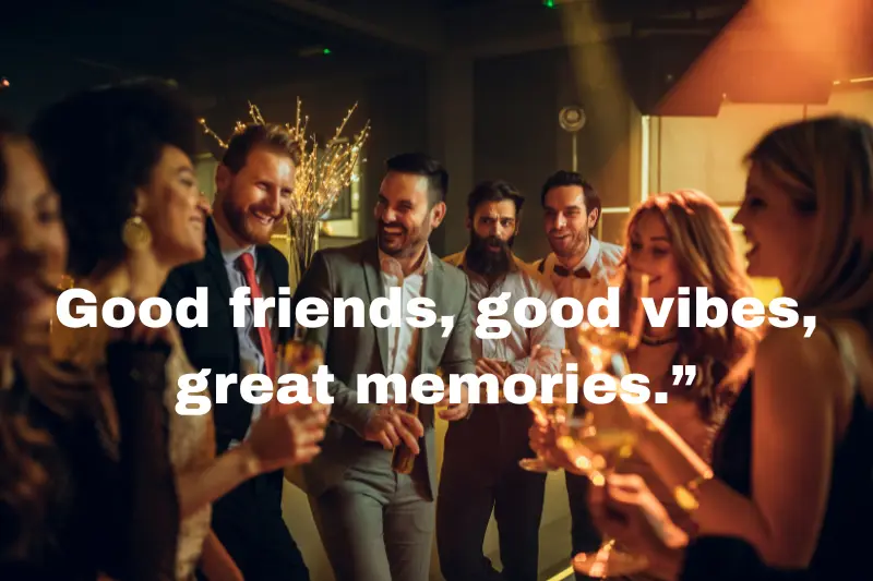 good friends, good vibes, great memories.”