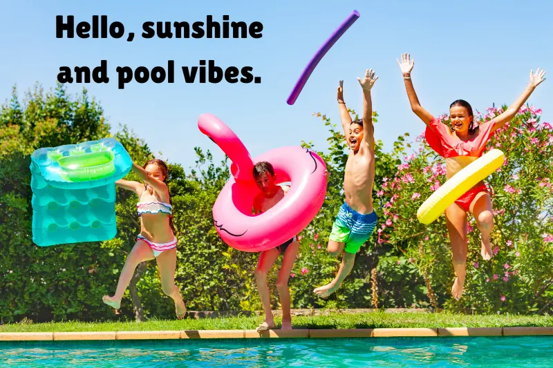 hello, sunshine and pool vibes. 