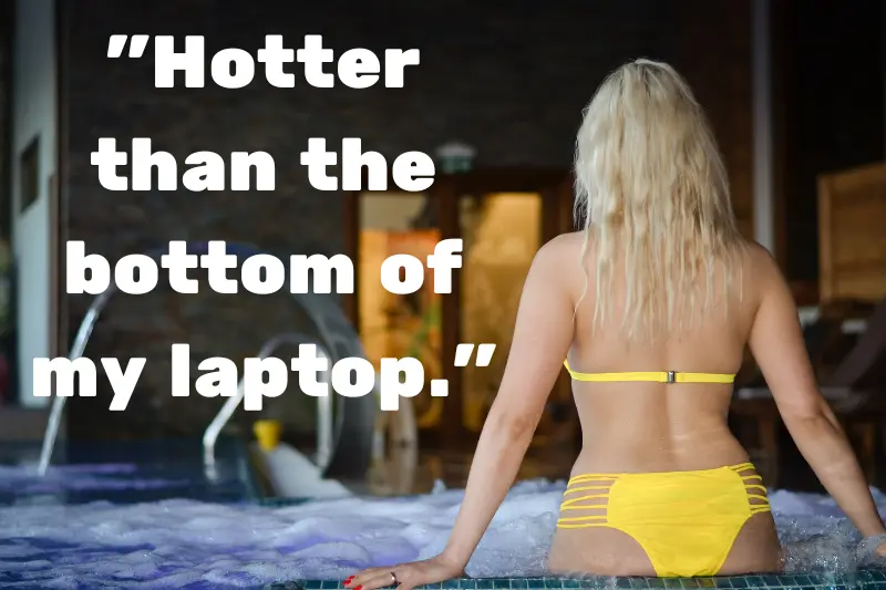 hotter than the bottom of my laptop. 