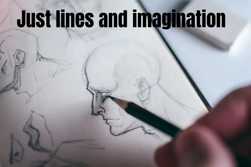 just lines and imagination