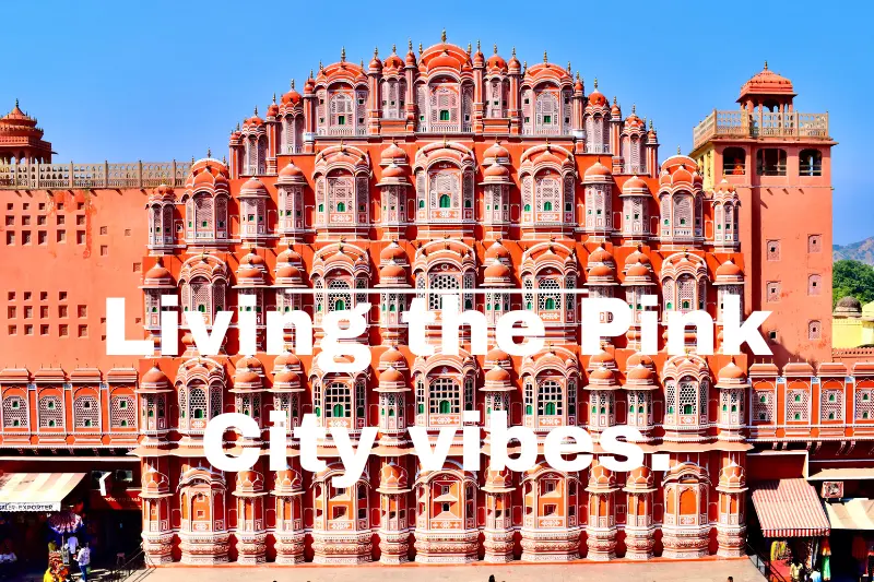 living the pink city vibes. 