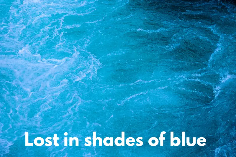 lost in shades of blue