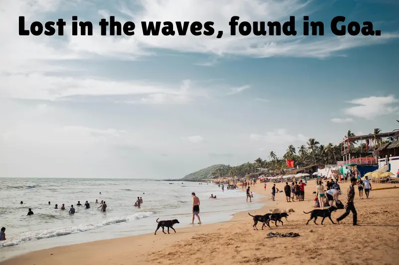 lost in the waves, found in Goa.