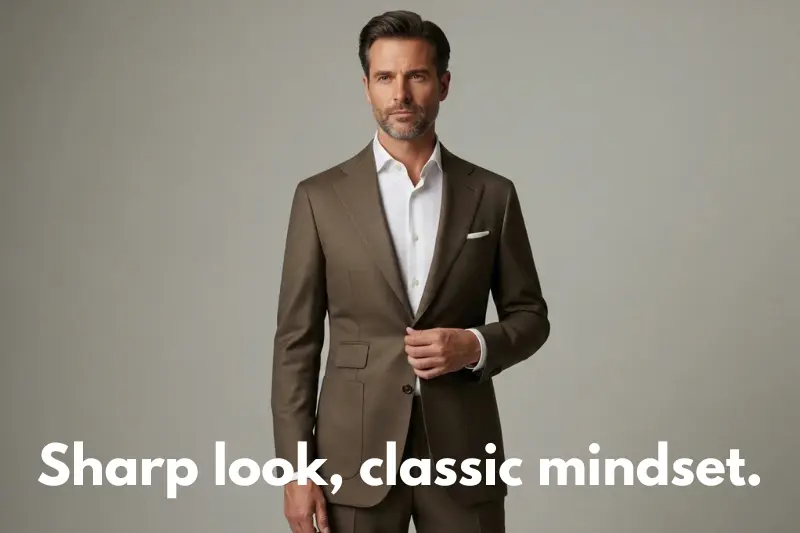 sharp look, classic mindset. 