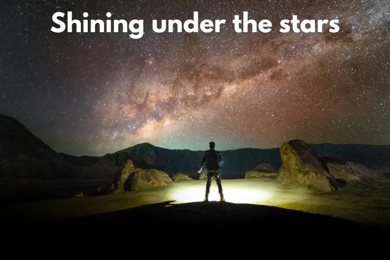 shining under the stars