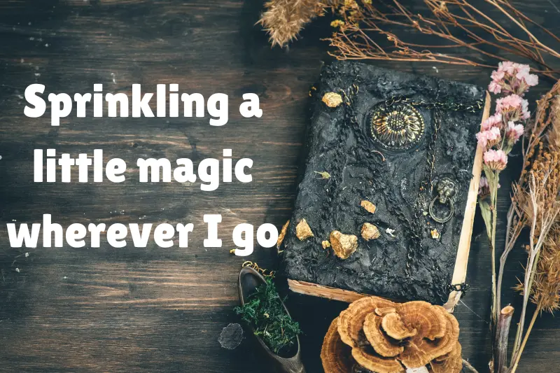 sprinkling a little magic wherever i go 