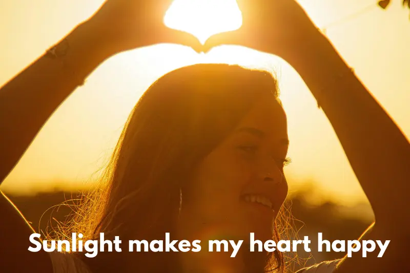 sunlight makes my heart happy