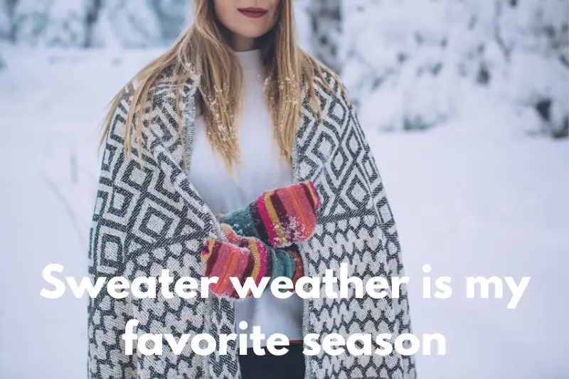 sweater weather is my favorite season 