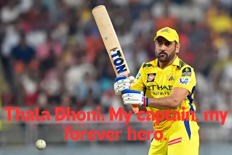 thala dhoni my captain, my forever hero. 