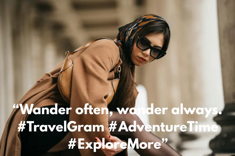 “wander often, wonder always. #travelgram #adventuretime #exploremore” 