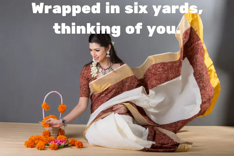 wrapped in six yards, thinking of you. 